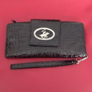 Black wallet /wristlet by Beverly Hills Polo club